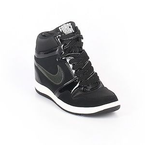 Nike Black Wedge Sneakers